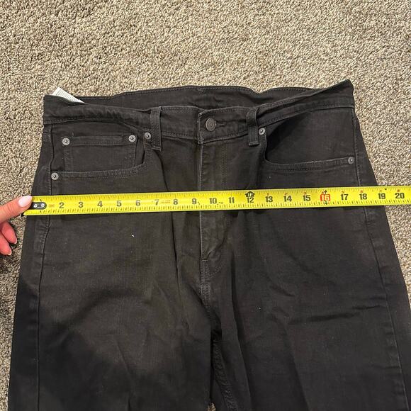 LEVI'S Men's 505 Regular Fit Jeans Size 36X30 In Native Cali Levi's Flex Black - Picture 7 of 13